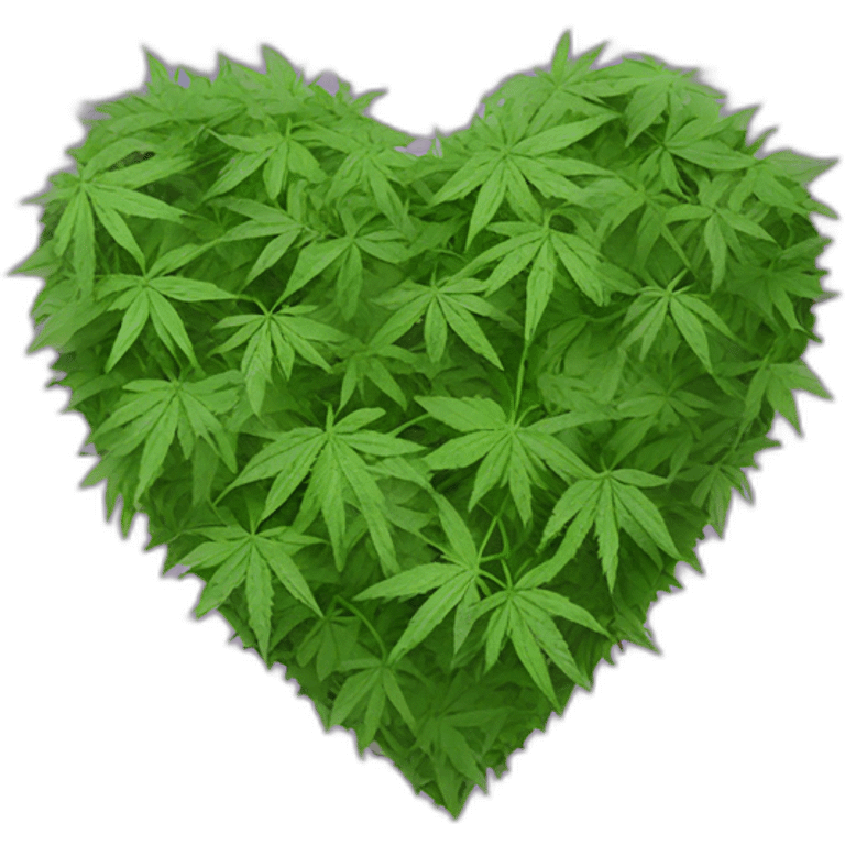 Weed heart emoji