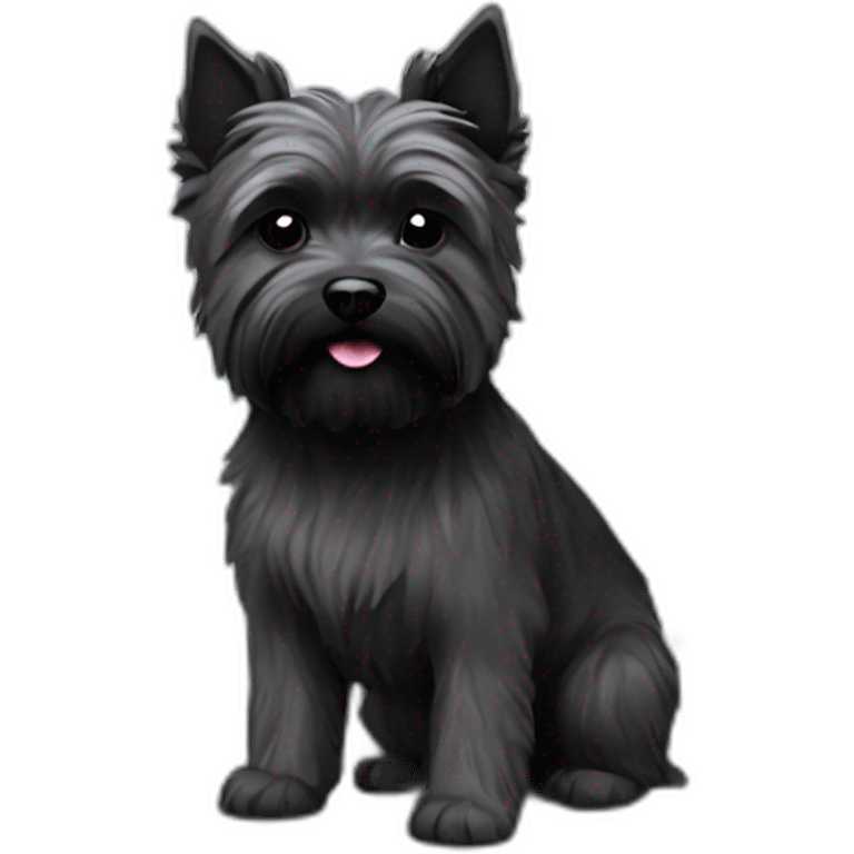 Cairn terrier black emoji