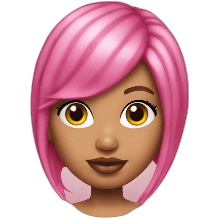 nicki minaj pink hair realistic emoji