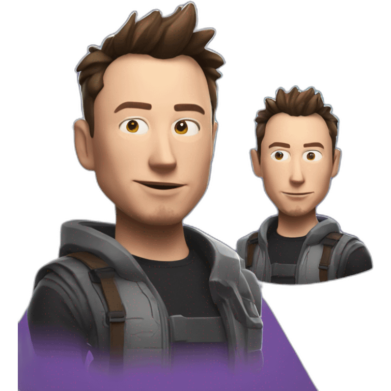 Elon musk x fortnite emoji