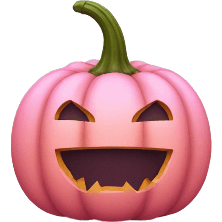 Pink pumpkin emoji