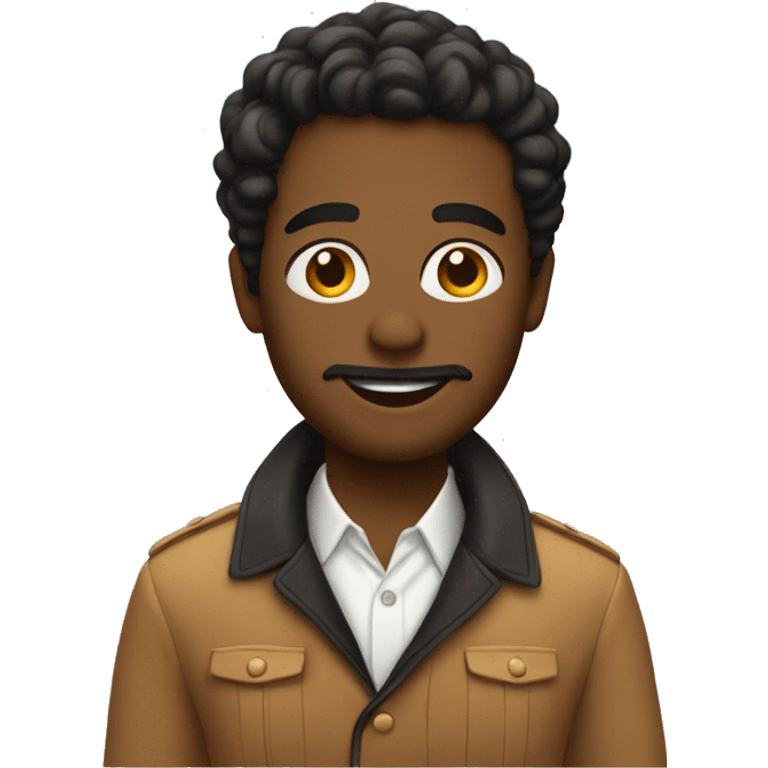 a emoji dressed in a col outfit emoji