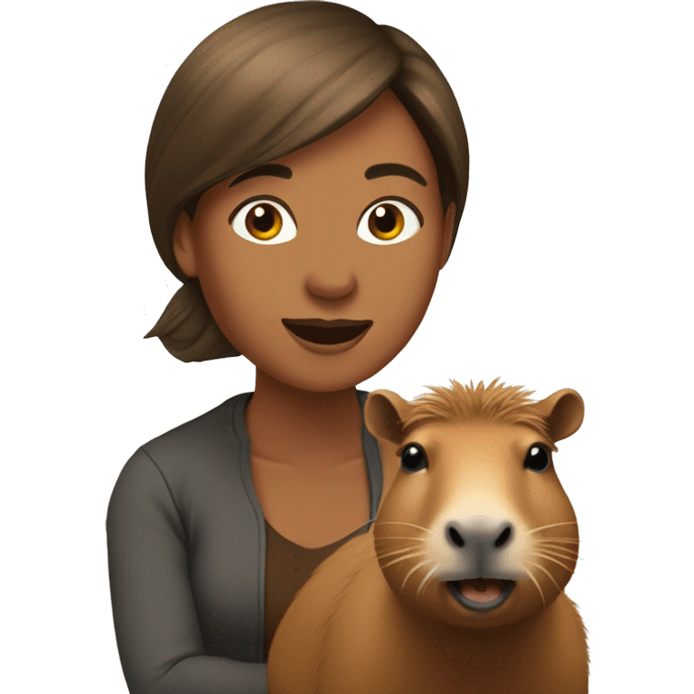 woman riding capybara emoji