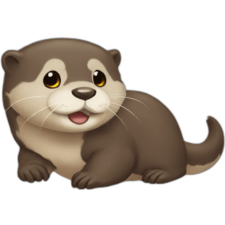 otter anime art emoji