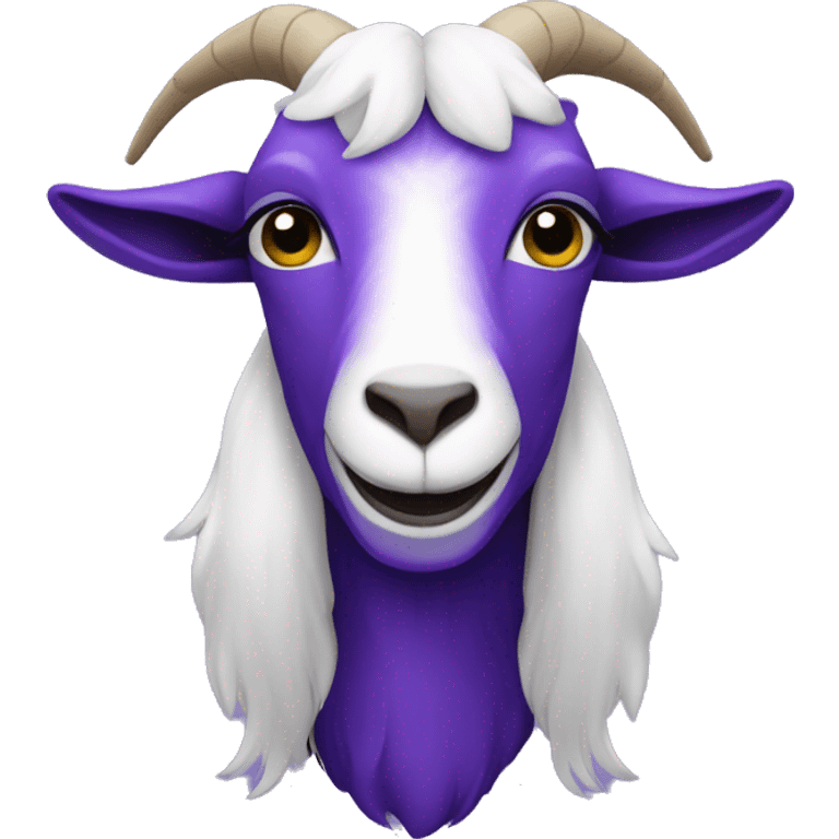 All purple goat emoji