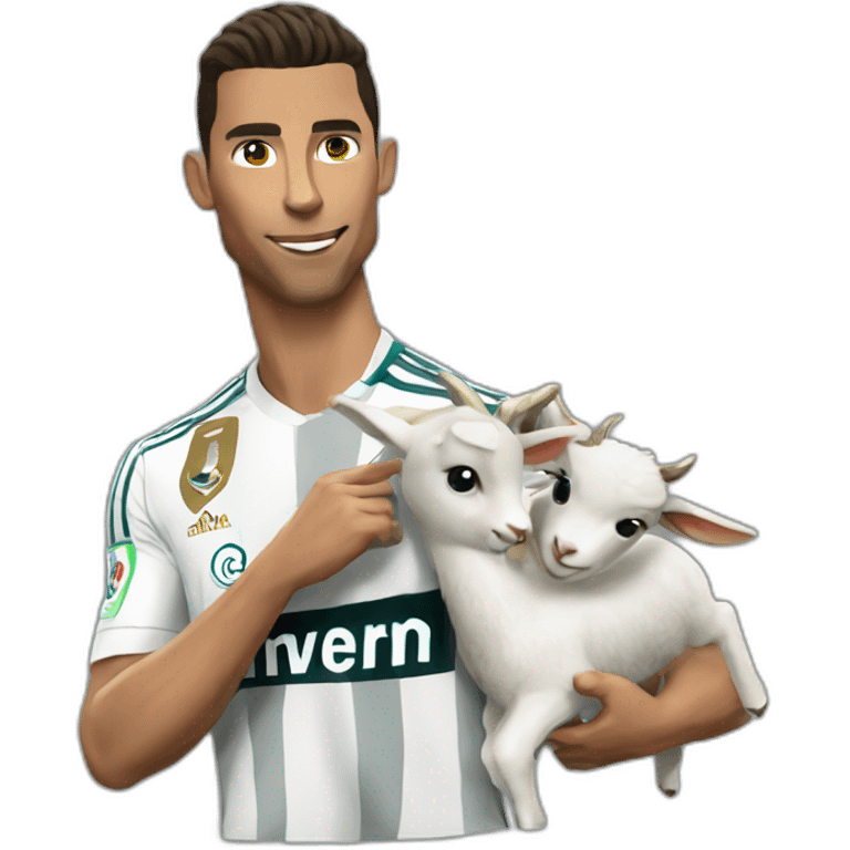 Cr7 on goat emoji