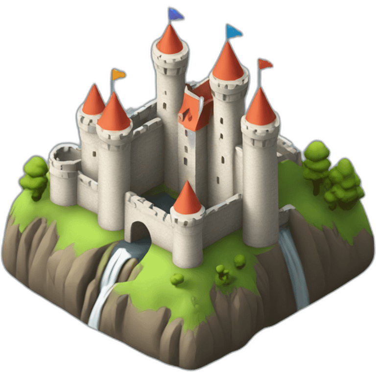 isometric-3d-castle emoji