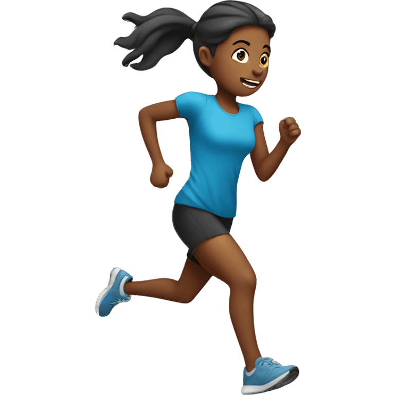 girl running  emoji