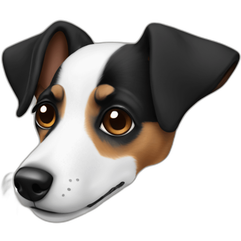 jack russel black ears emoji