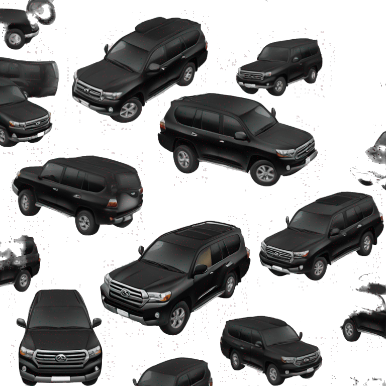 Black Toyota Land Black Toyota Land Cruiser 200 emoji