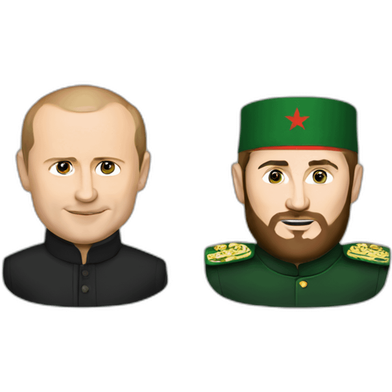 Ramzan kadyrov and putin emoji