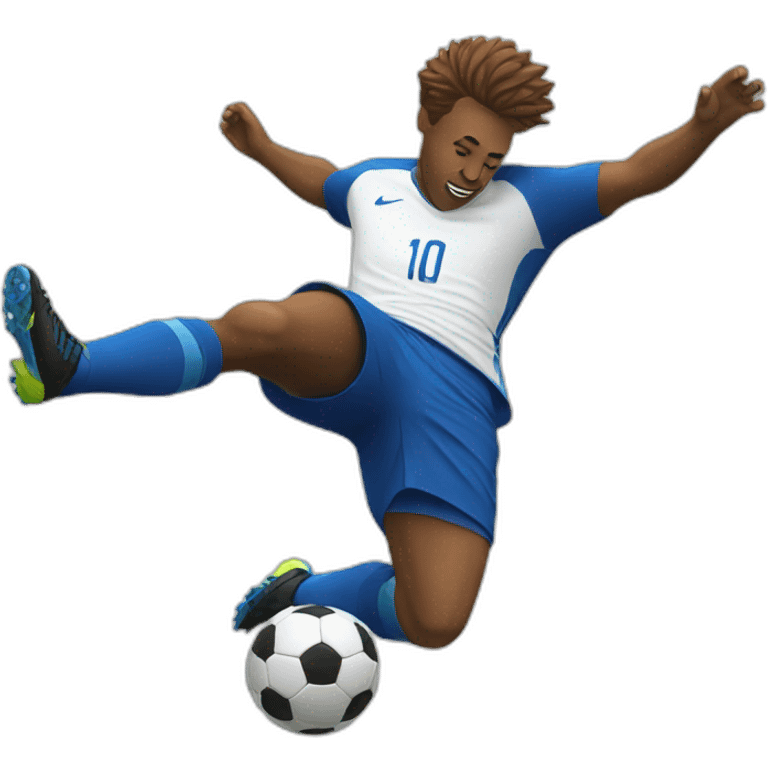 Soccer Player Falling DOwn emoji