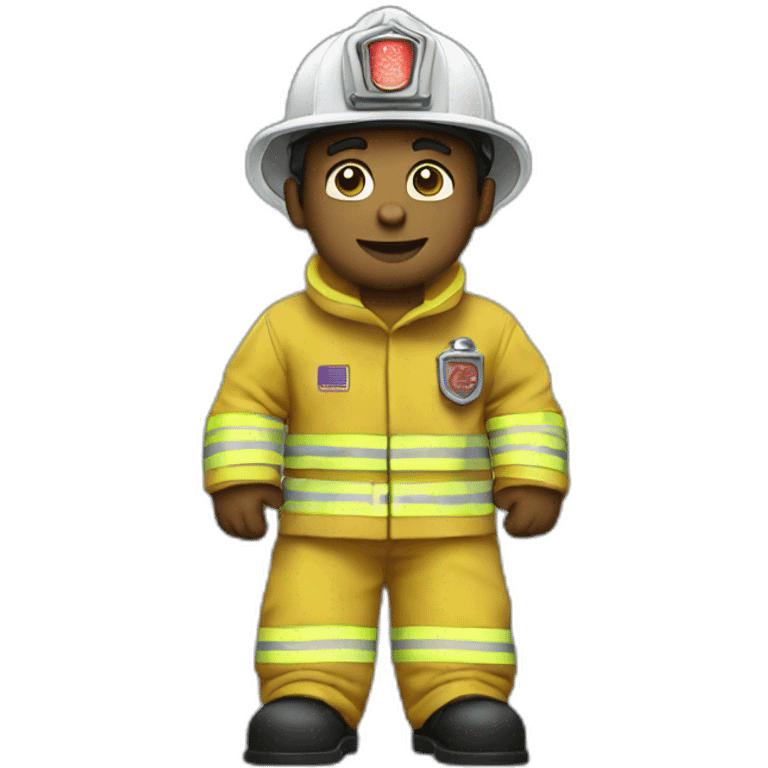 White fireman stand up emoji