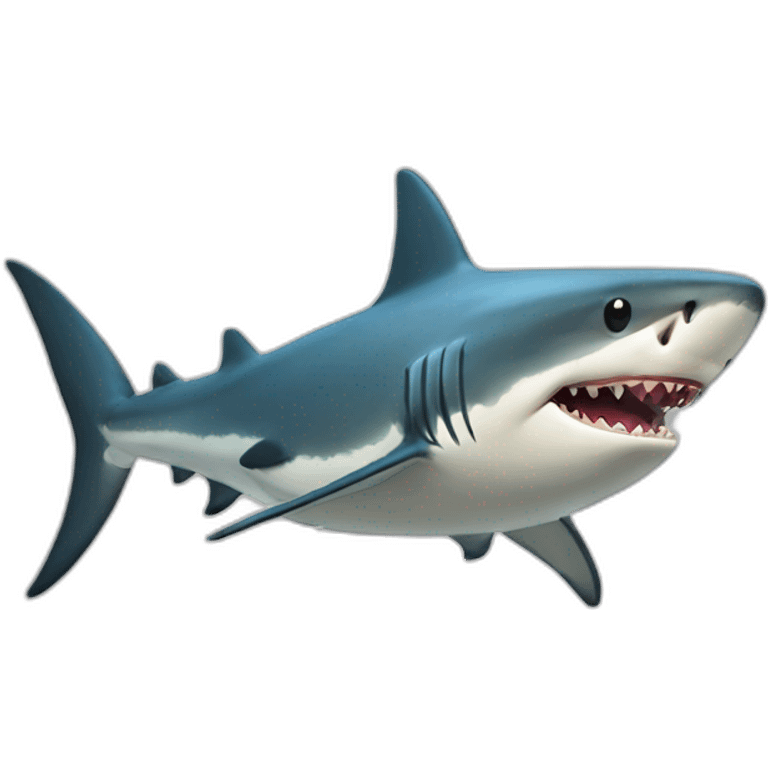 Requin sur tortu emoji