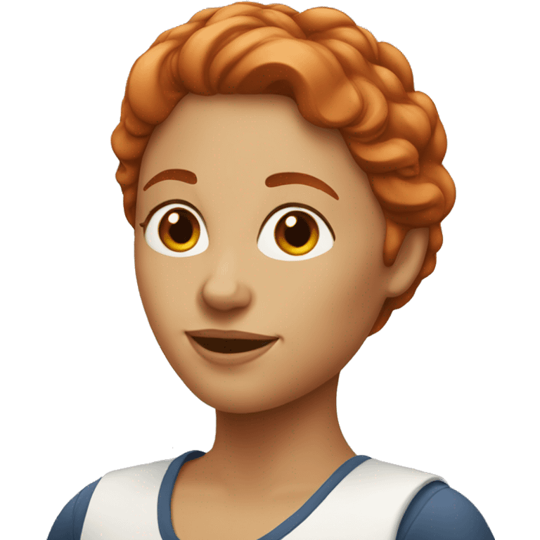 French red haired woman emoji