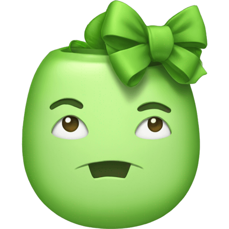 greentea with a bow emoji