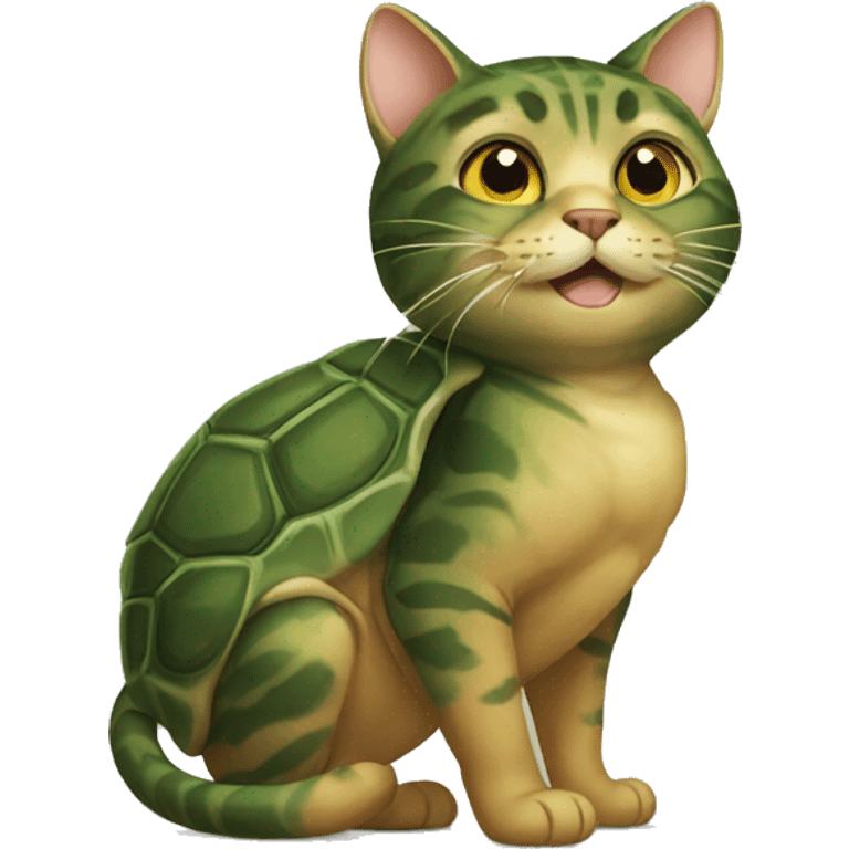  cat mixed with turtle emoji