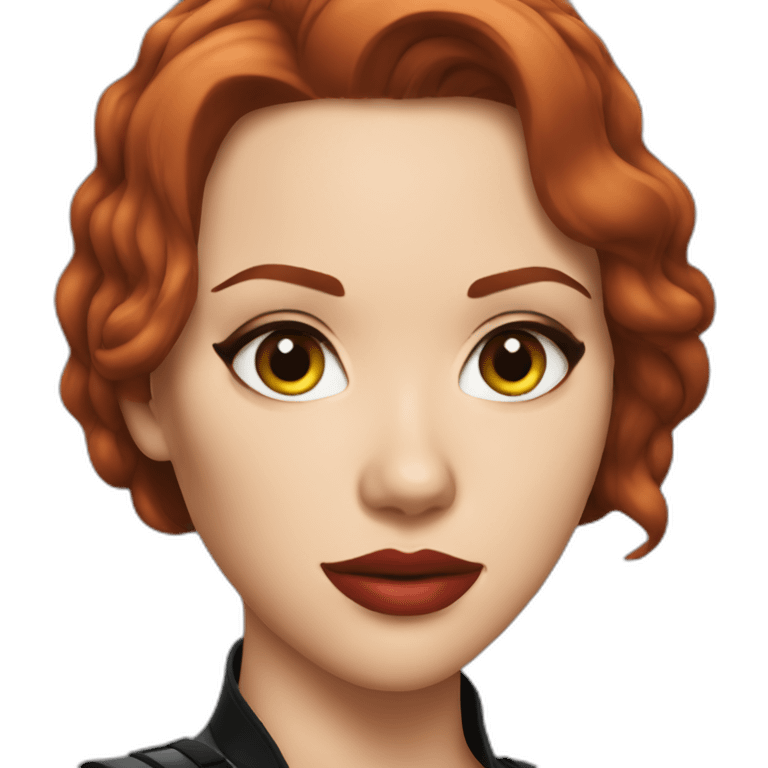 scarlett johansson black widow emoji