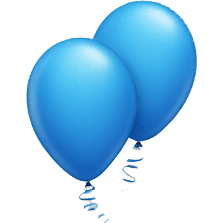 Blue balloons  emoji