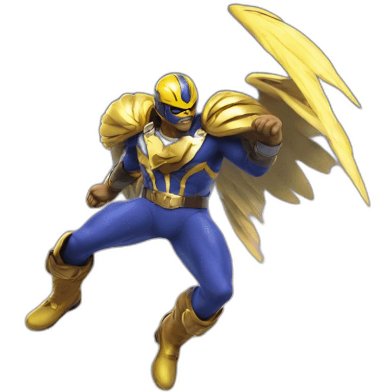 Captain falcon beaten by cloud emoji