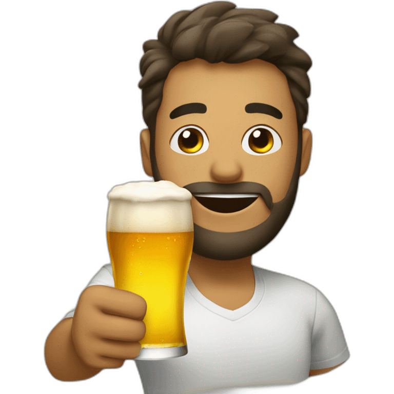 Nikocado with a beer emoji