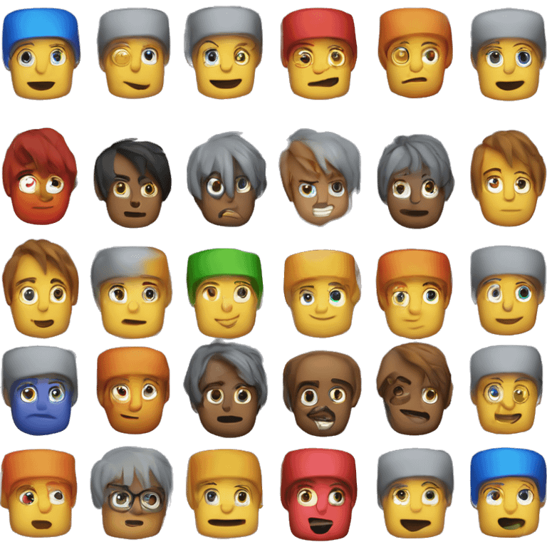 Cubo Rubik humano emoji