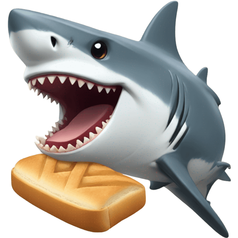 Sharks eating bread  emoji