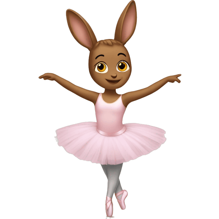 Ballerina's hare emoji