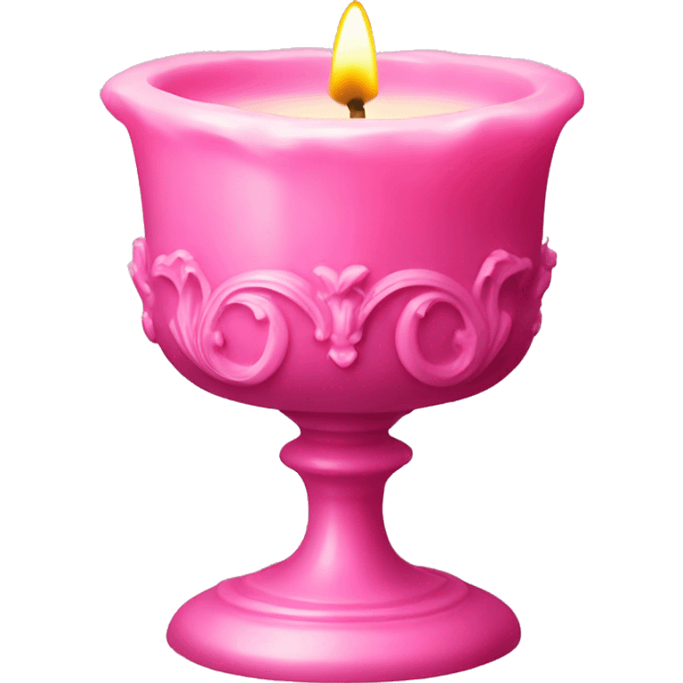 pink rococo candle emoji