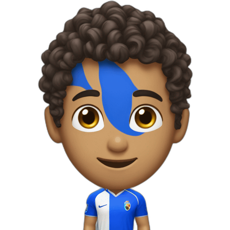 Cr7 curly brunette blue ayes emoji