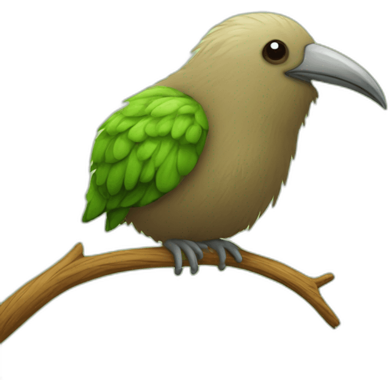 kiwi bird on tree emoji