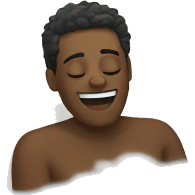 Relaxing bath emoji