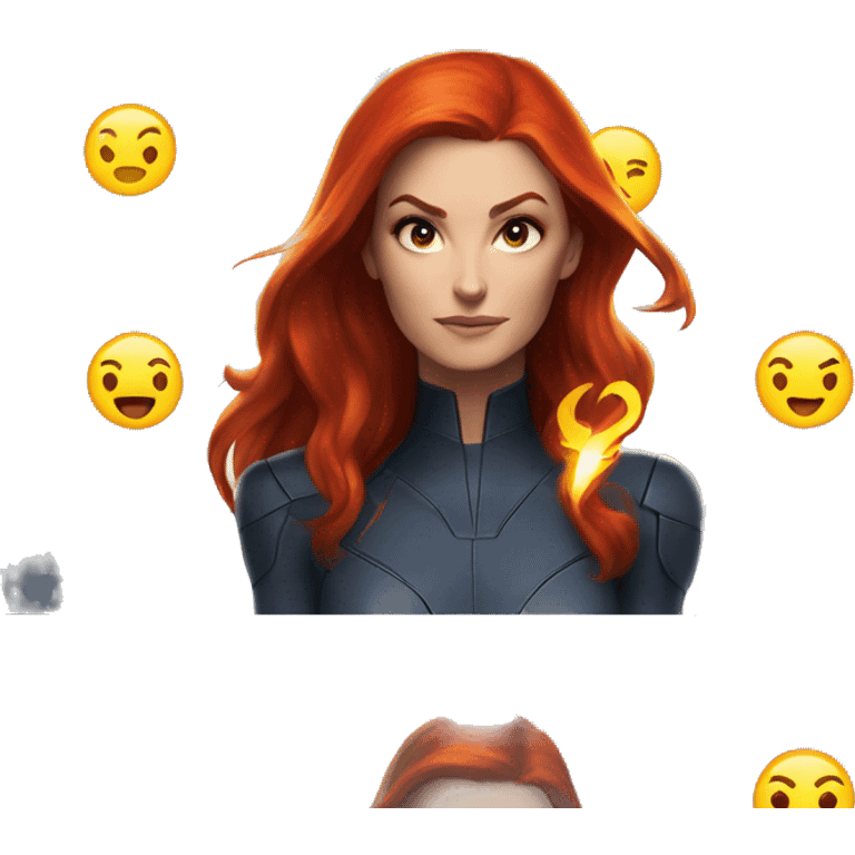 jean grey with phoenix force emoji