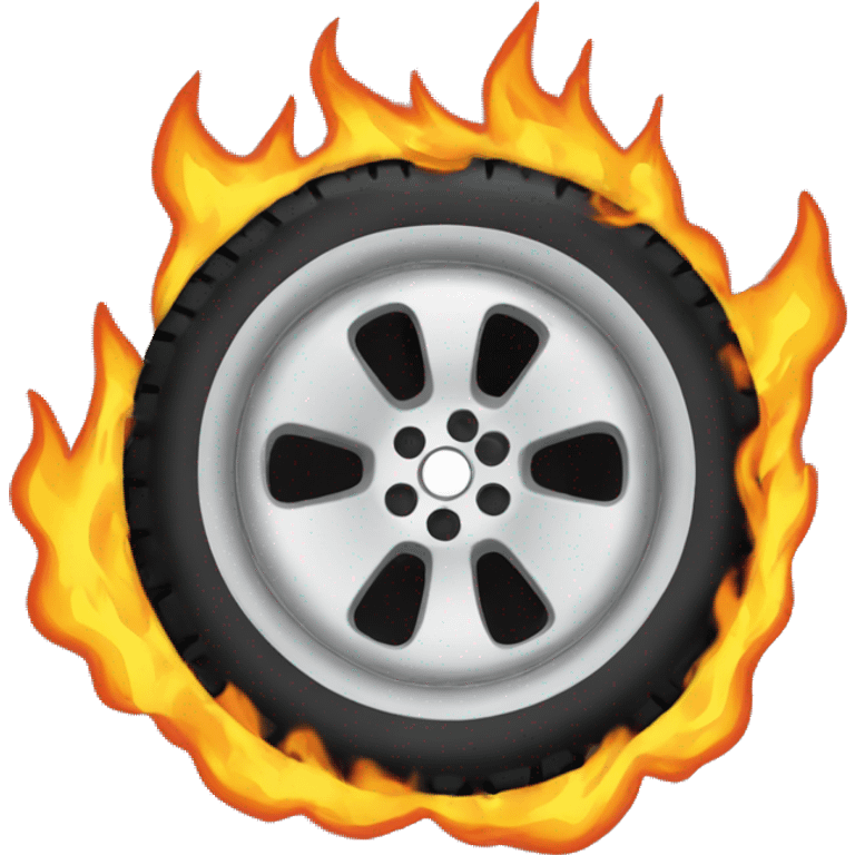 burning tire emoji