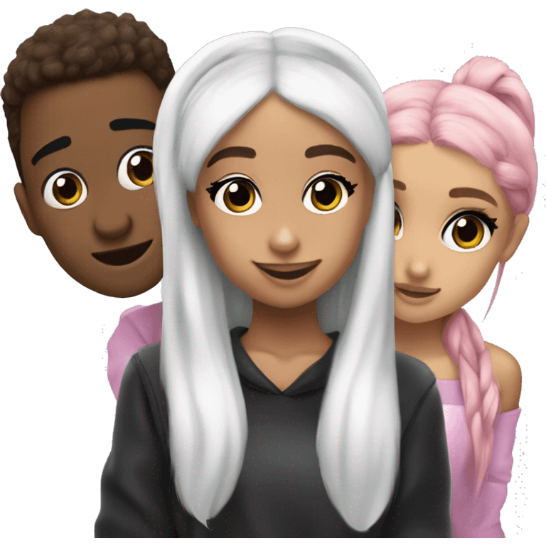 ariana grande with a kooki and joos emoji