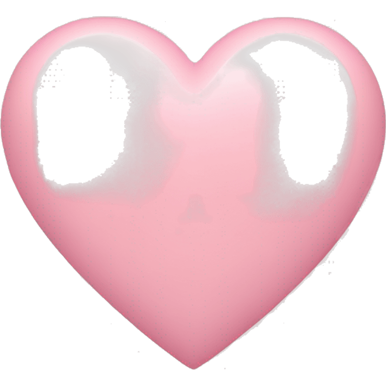 Pastel pink heart emoji