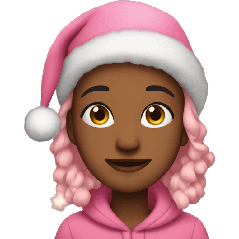 Pink christmas night warm vibes emoji