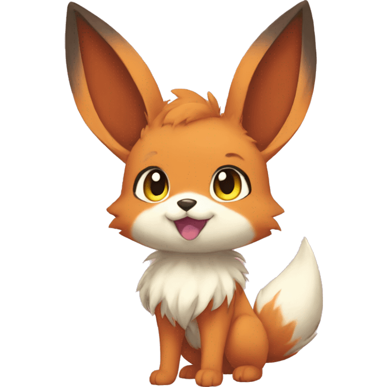 Anthro Sona Fakemon Bunny-Eevee-Fox Full Body emoji