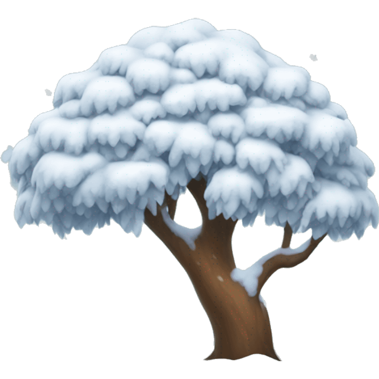 snowy tree emoji