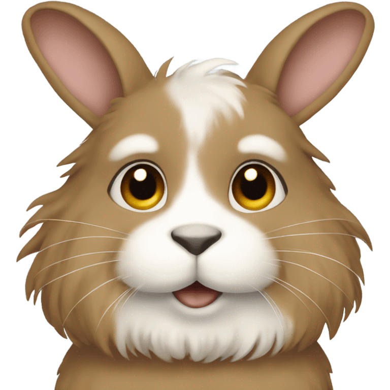 Light Brown fluffy rabbit  emoji