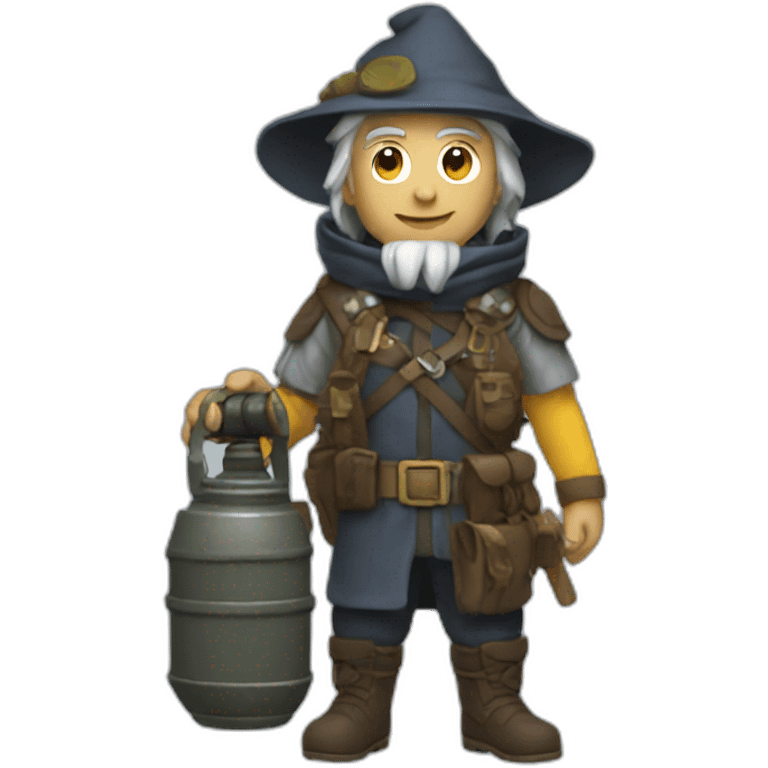 tactical wizard holding a granade emoji