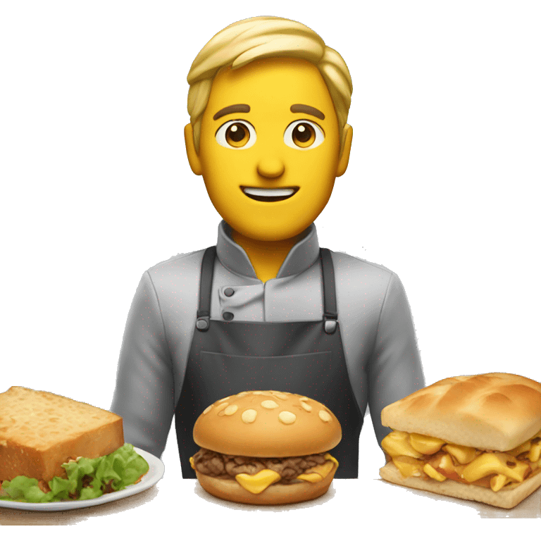 Delicious food man emoji