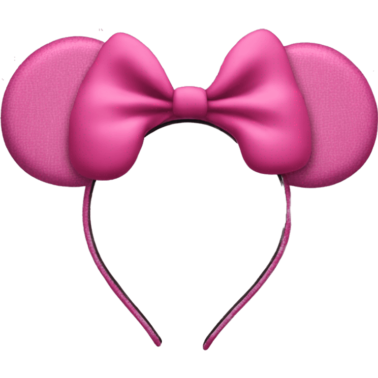 Pink Minnie Mouse ears emoji