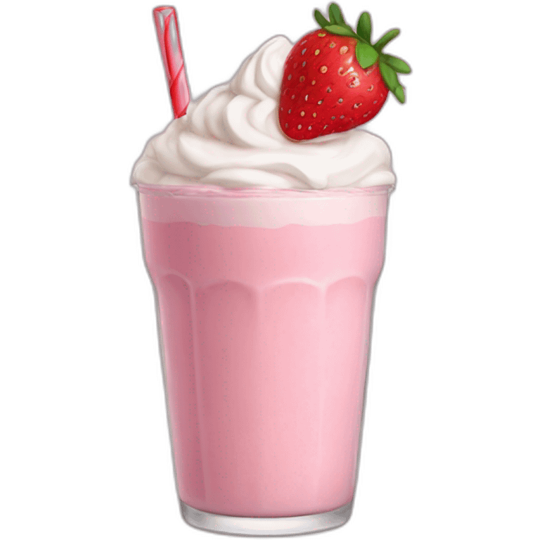 Strawberry Milkshake  emoji