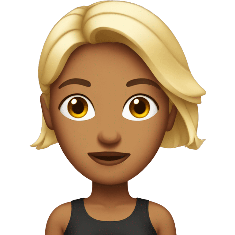 Woman with crop top emoji