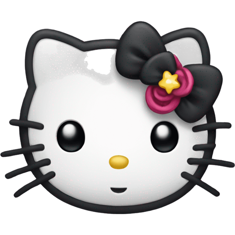 Dark hello kitty emoji