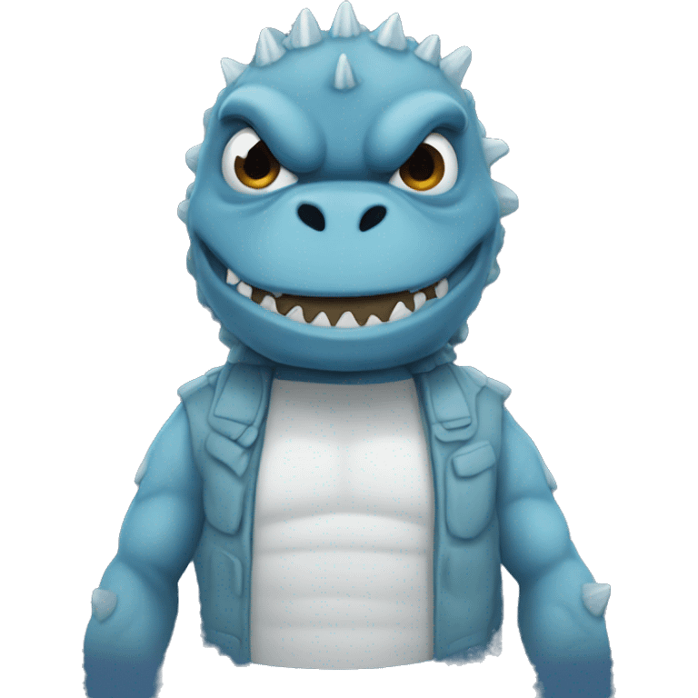 blue godzilla emoji