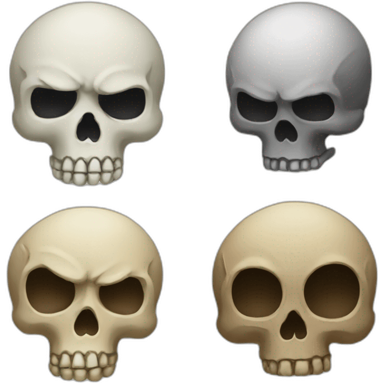 Combine skull and sob emoji emoji