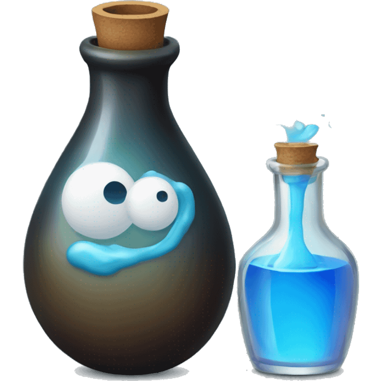 Potion with Blue liquide  emoji