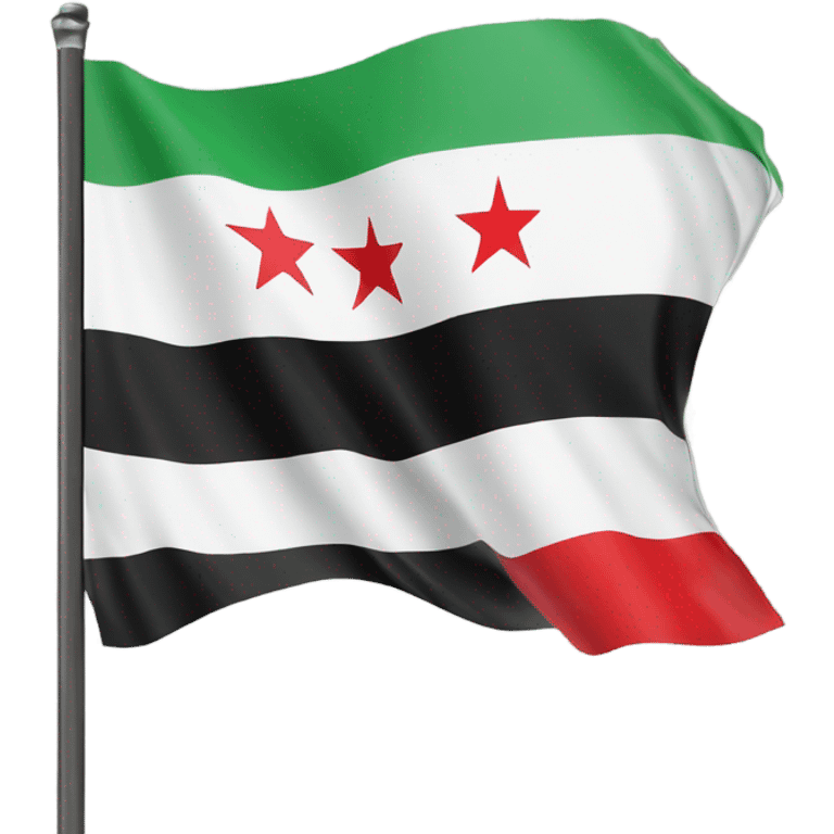 Free syria flag emoji